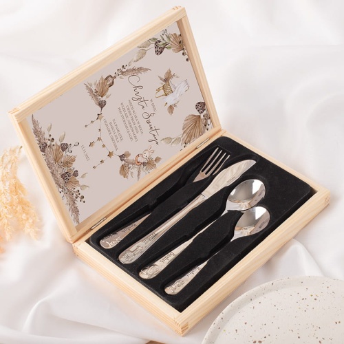 sztucce na chrzest swiety dziecka