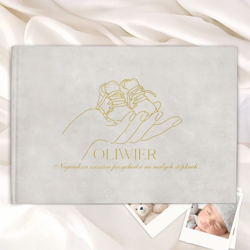 ksiega welurowa z imieniem dziecka