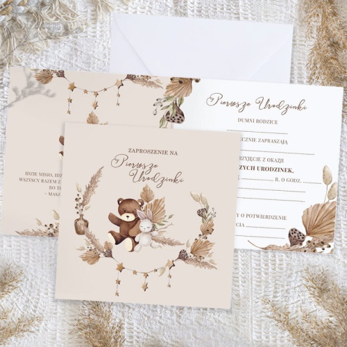 zaproszenia na roczek uniersalne