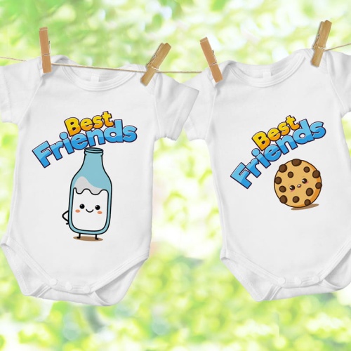 Komplet body niemowlęce dla bliźniąt