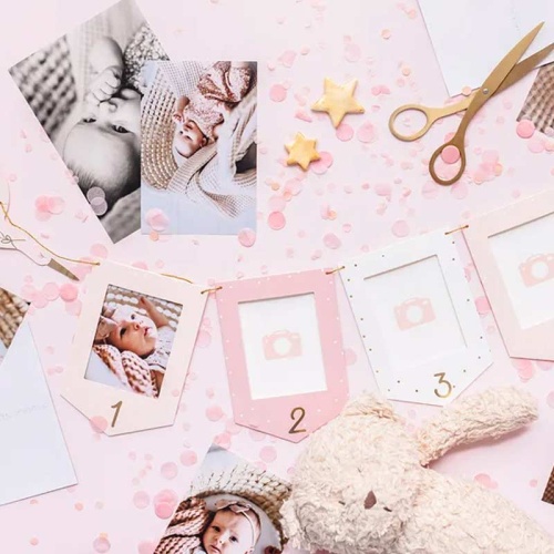 Girlanda z ramki na zdjęcia dziecka