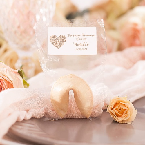 CIASTECZKA z wróżbą upominek dla gości Biała Magia 10szt