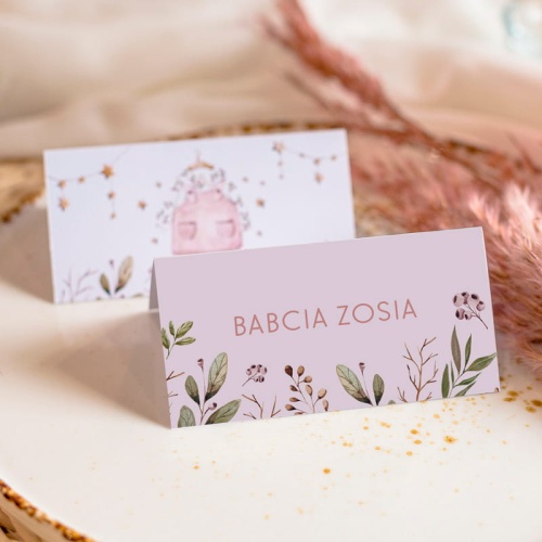 Winietka personalizowana na Roczek Dziewczynki. Piękna ozdoba wnętrza w stylu boho.