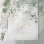 ALBUM na wklejane zdjęcia Pamiątka Chrztu Liście Eukaliptusa