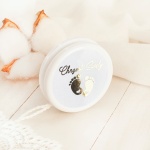 JOJO upominek dla gości na Chrzest Święty Małe Stópki uniwersalny (+ naklejki) 10szt