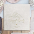 Album welurowy w stylu boho na Chrzest Święty dziecka.