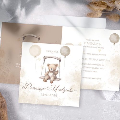 Zaproszenie personalizowane na urodzinki dziecka.