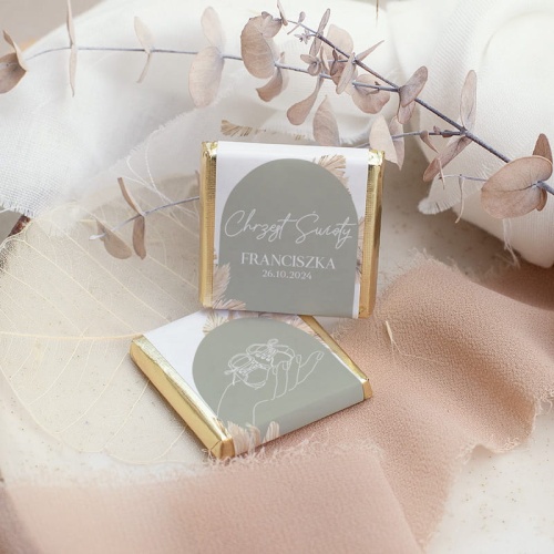 slodkie podziekowanie dla gosci w formie czekoladek