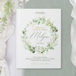 BIBLIA personalizowana pamiątka z okazji Komunii Świętej Zielony Wianek