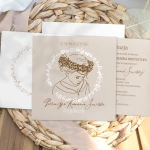 ZAPROSZENIE komunijne z personalizacją Komunijna Dziewczynka