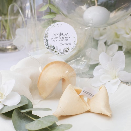 Ciasteczka z wróżbą na komunię. Podziękowanie dla gości komunijnych.