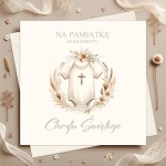 KARTKA z życzeniami pamiątka Chrztu Świętego Body