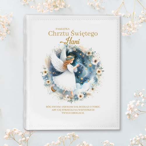 Album na Chrzest Święty dla dziewczynki. Pamiątka z personalizacją.