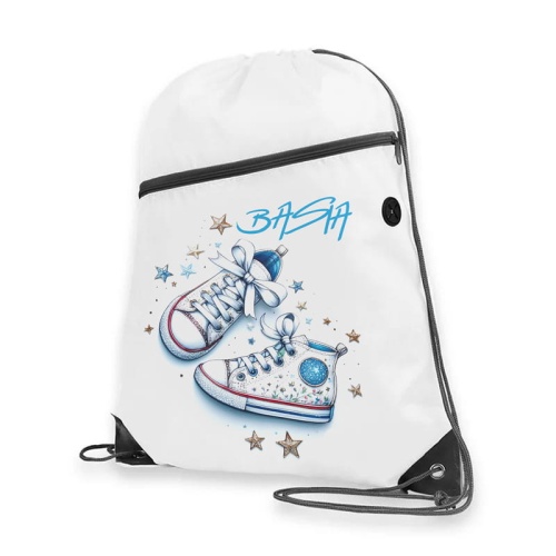 Worek na buty dla dziewczynki. Plecak z imieniem.