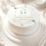 OPŁATEK do dekoracji tortu na Bierzmowanie Ø20CM