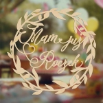 KOŁO drewniana eko dekoracja na roczek