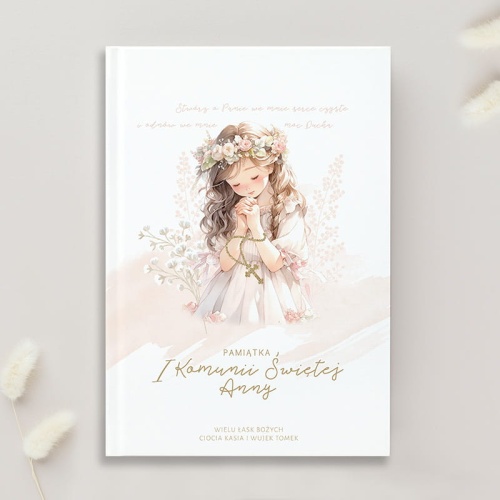 Biblia dla dziewczynki. Personalizowany prezent na Komunię Świętą.