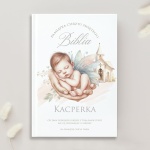 BIBLIA exclusive prezent na chrzest dla chrześniaka Aniołek