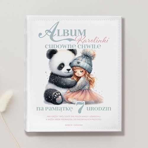 Album na zdjęcia z imieniem od dziadków.