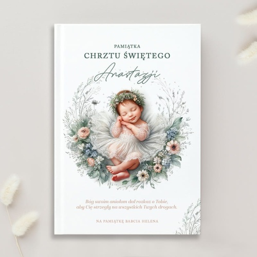 Pamiątka na Chrzest od babci. Piękna Biblia ze złoconym brzegiem.