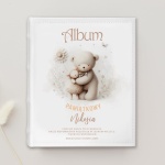 ALBUM pamiątkowy na zdjęcia z imieniem dziecka