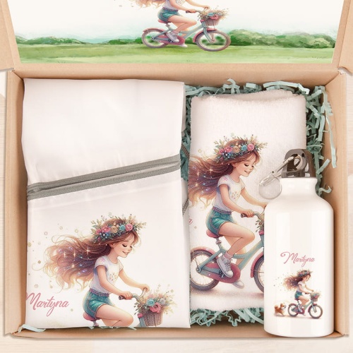 Prezent na wakacje dla dziewczynki. Praktyczny zestaw dla dziecka.