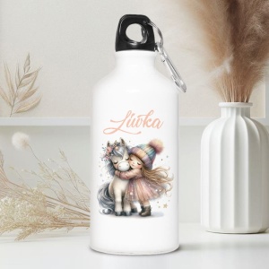 BIDON z kucykiem prezent dla dziewczynki na rozpoczęcie szkoły