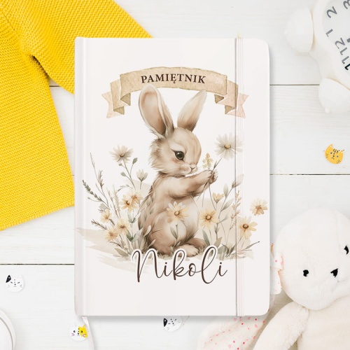 Personalizowany notatnik/pamiętnik dla dziewczynki.