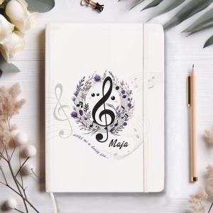 NOTATNIK z imieniem prezent dla fanki muzyki