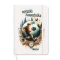 Personalizowany notes dla fana piłki nożnej.