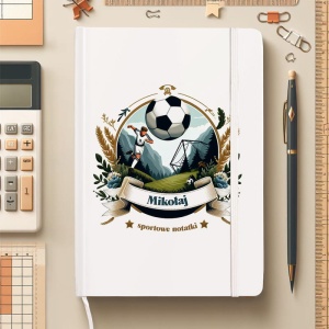 NOTATNIK z imieniem prezent dla sportowca