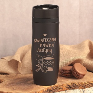 KUBEK termiczny Na świąteczną kawkę Upominek pod choinkę