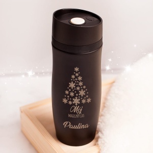 KUBEK termiczny Śnieżna Choinka