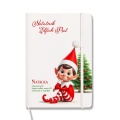 Świąteczny notatnik personalizowany. Elf On The Shelf.