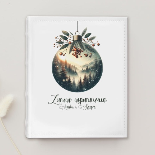 Świąteczny album na zdjęcia. Upominek na świątea.