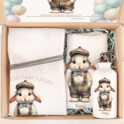 Zestaw dla dziecka z zajączkiem