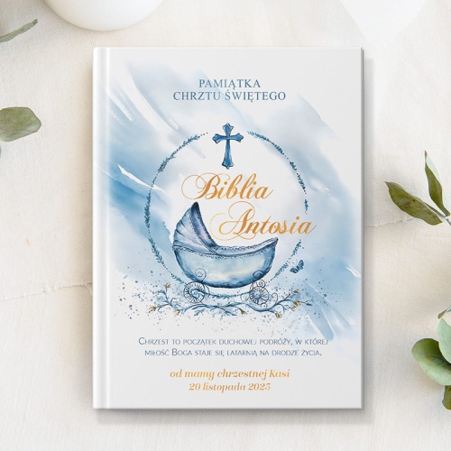 Biblia na chrzest święty z imieniem