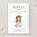 Biblia personalizowana na pierwszą komunię  świętą dla dziewczynki