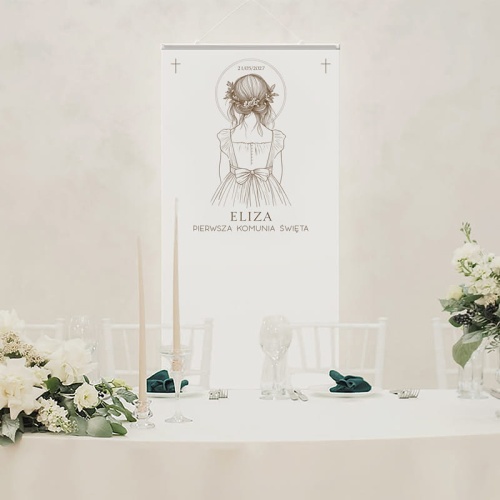 ŚCIANKA Dekoracyjna Z Imieniem Pierwsza Komunia Święta