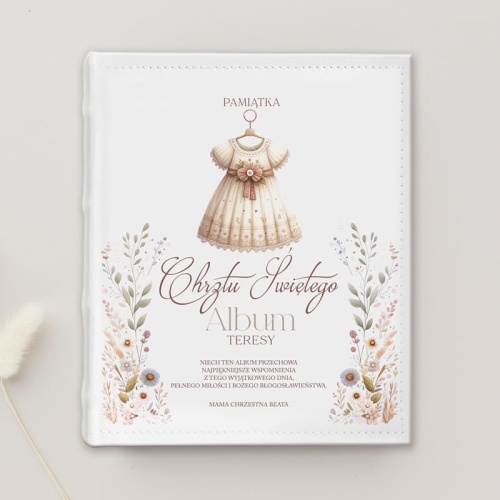 Personalizowany Album Na Chrzest Święty Dziewczynki