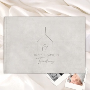 ALBUM Welurowy Na Chrzest Święty Z Grawerem