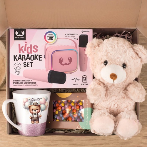 ZESTAW karaoke dla dziewczynki Prezent na Urodzinki