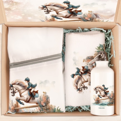 Zestaw personalizowany dla miłośniczki koni w pudełku
