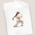 Miękki ręcznik z nadrukiem dla dziewczynki do karate