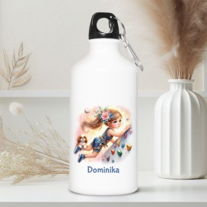Personalizowany BIDON z karabińczykiem Dla Miłośniczki Wspinaczki