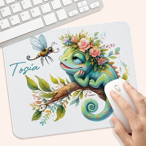 Personalizowana podkładka pod mysz z motywem kameleona