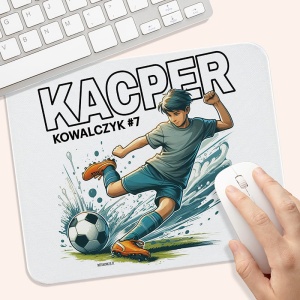 PODKŁADKA pod Myszkę z Imieniem Dla Fana Piłki Nożnej