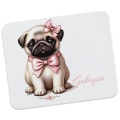Podkładka pod mysz dla dziewczynki mops