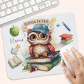 Personalizowana podkładka pod myszkę z sową i napisem Super Uczeń