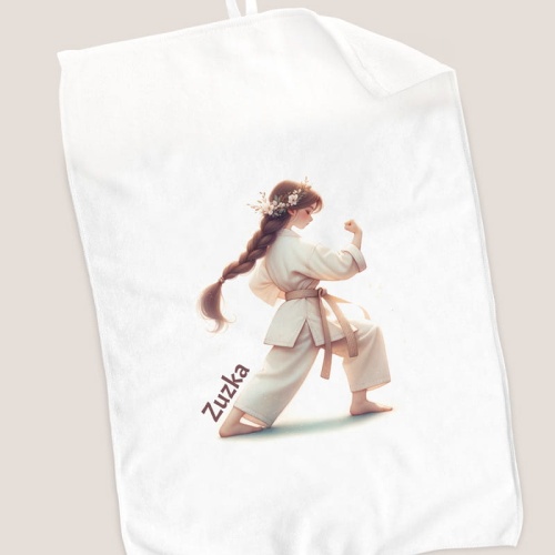 Ręcznik na prezent dla miłośniczki karate